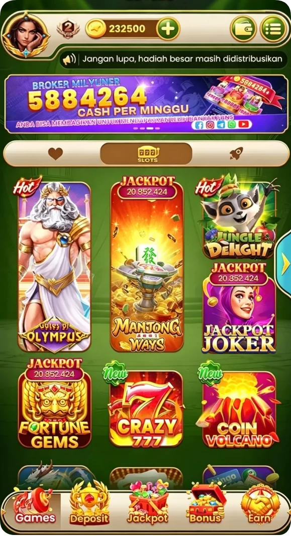 Beragam pilihan permainan menarik dalam aplikasi playwin123 App APK Terbaru.